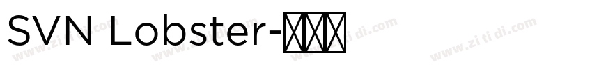 SVN Lobster字体转换